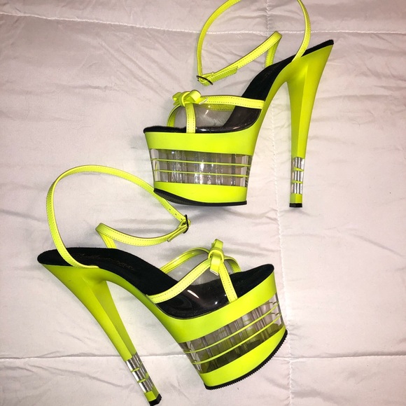 highlighter green heels
